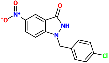 (image for) MC085101 1-(4-Chloro-benzyl)-5-nitro-1,2-dihydro-indazol-3-one